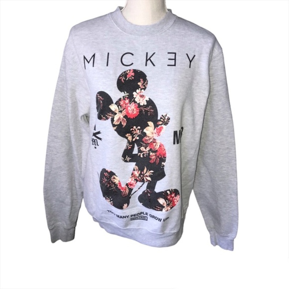 Disney Neff Collection Mickey Gray Pullover Sweatshirt